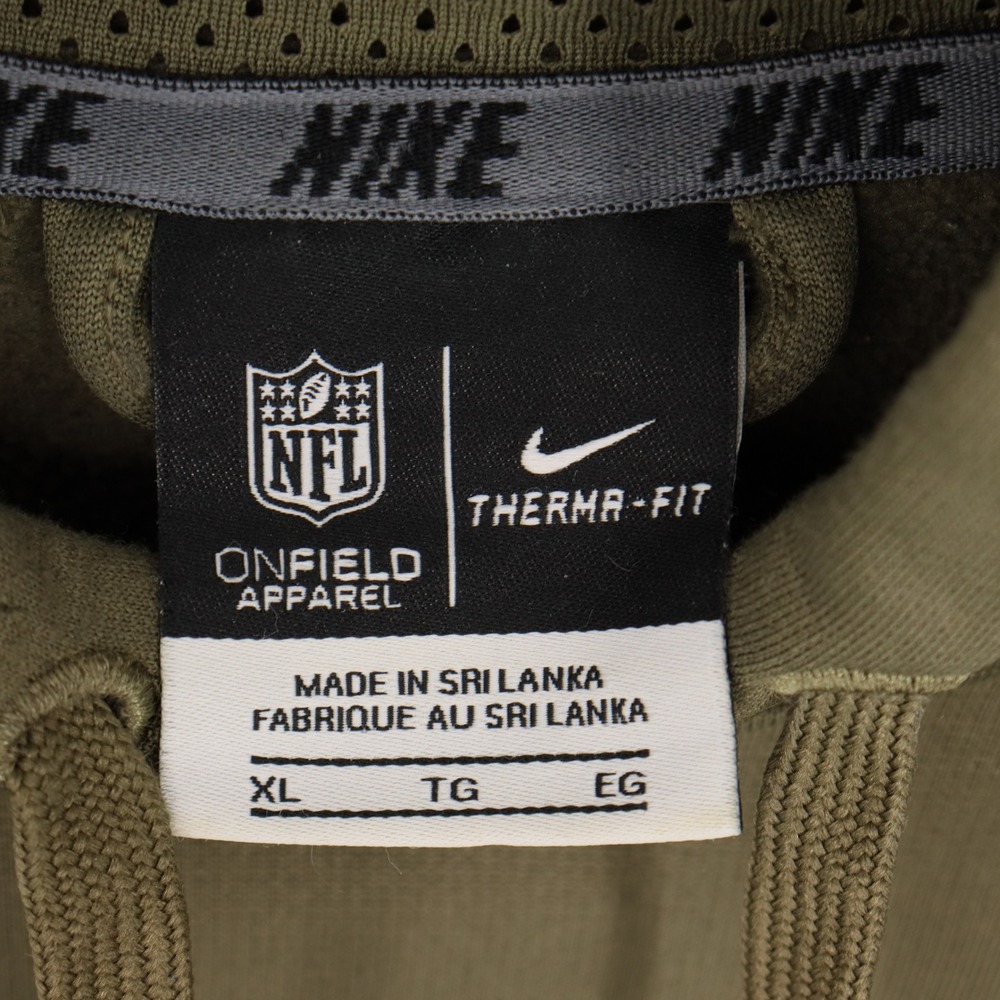 Nike San Francisco 49ers Salute to Service Therma-FIT Hoodie Mens XL Olive Green - Picture 4 of 10